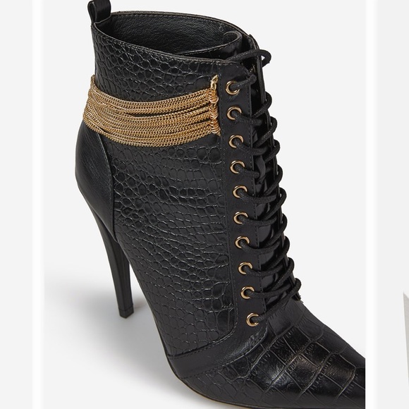 Black chain link detail booties7 7.5 8 8.5 9 9.5 - Picture 10 of 13